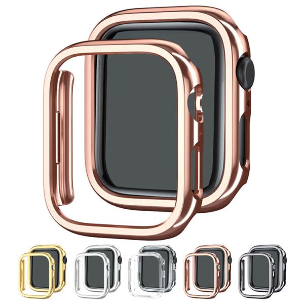 Apple Watch Series 9/8/7/Ultra 2/1 ケース メッキ カバー アップ...