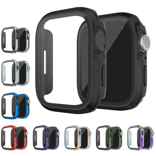 Apple Watch Series 11/10 ケース 耐衝撃 カバー TPU＆アルミバンパー 強...