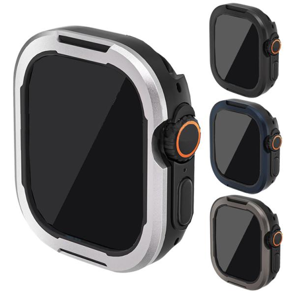 Apple Watch Series 11/10 ケース 耐衝撃 カバー TPU＆アルミバンパー か...