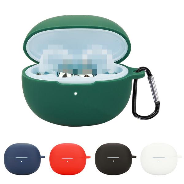 1MORE Ear Clip S20 ケース シリコン シンプル カラビナ付き 保護カバー ワイヤレ...