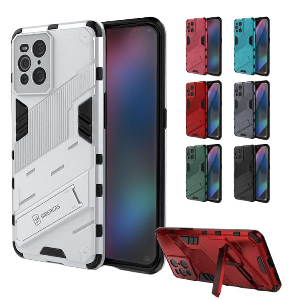 OPPO Find X3 Pro OPG03 ケース/カバー スタンド機能 2重構造 耐衝撃 TPU...