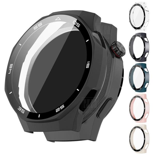 HUAWEI WATCH GT6 Pro 46mm ケース カバー 液晶面強化ガラス 全面保護 液晶...