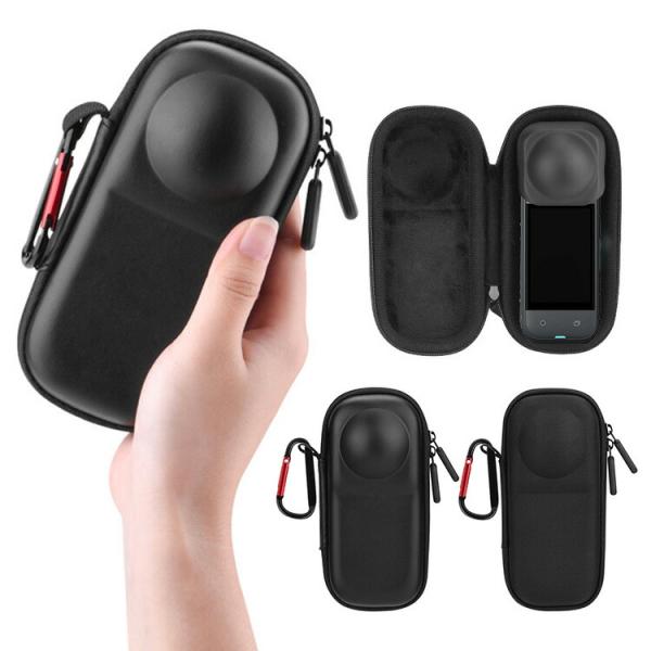 Insta360 X5 X4 ケース カバー かばん ポーチ ポータブル キャンバス調 / レザー調...