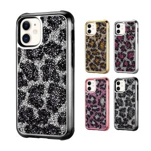 iPhone13/13 mini/13 Pro/13 Pro Max ケース/カバー ヒョウ柄 メッキ