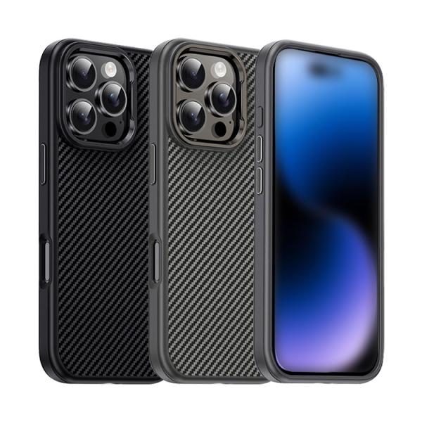 iPhone16 ケース 耐衝撃 カバー アルミ プラスチック カーボン調ケース iPhone 16...