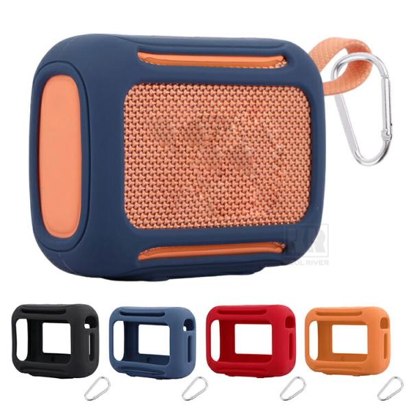 Insta JBL GO5対応 シリコンケース カバー 耐衝撃 カバー シリコンカバー カラビナ付き...
