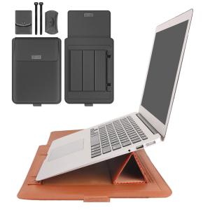 Surface Laptop Go/Go 2  ケース/カバー 電源収納ポーチ付き ポーチ スリーブ型 セカンドバッグ型 レザー おしゃれ サーフェス ラップトップ Go