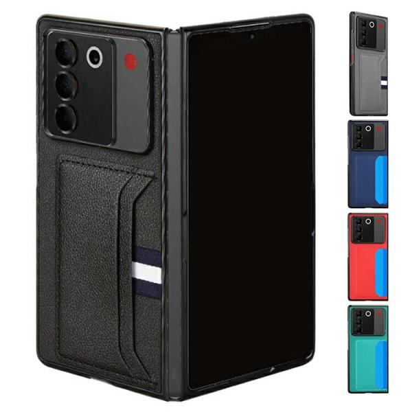 nubia Fold ケース 耐衝撃 カバー PUレザー カード収納 背面ケース ZTE ヌビア フ...