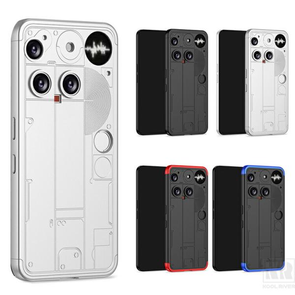 Nothing Phone 3 ケース カバー プラスチック シンプル 保護ケース ストラップ穴 角...