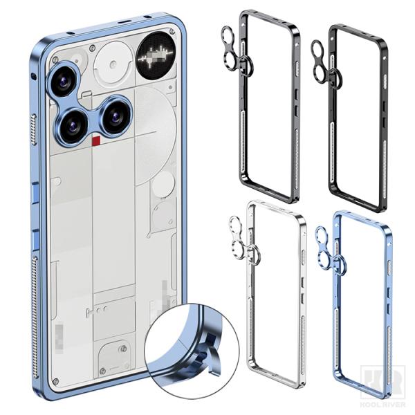 Nothing Phone 3 バンパー ケース アルミバンパー カメラレンズカバー付き ケース/カ...