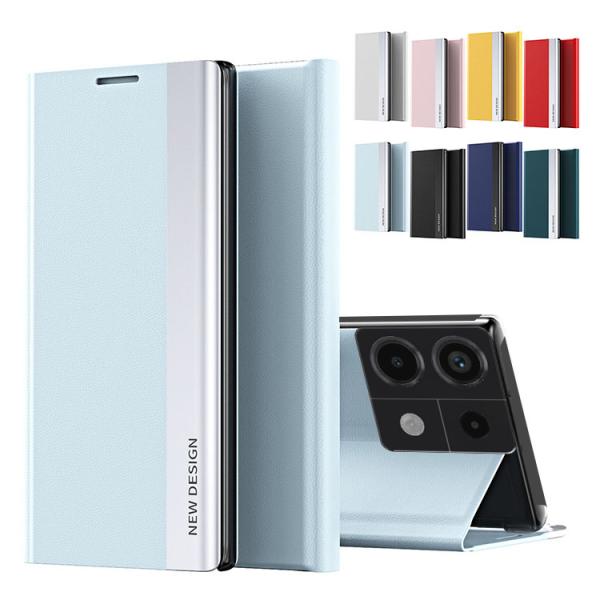 Redmi Note 13 Pro 5G ケース 手帳型 カバー 二つ折り メッキ PUレザー 小米...