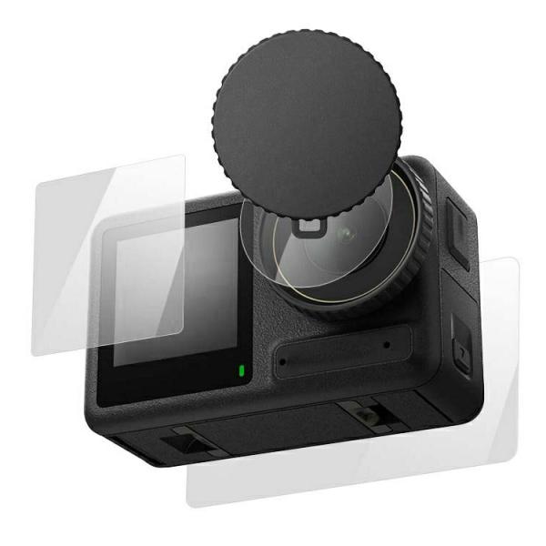 DJI Osmo Action 5 Pro ガラスフィルム 強化ガラス レンズ保護フィルム+液晶保護...