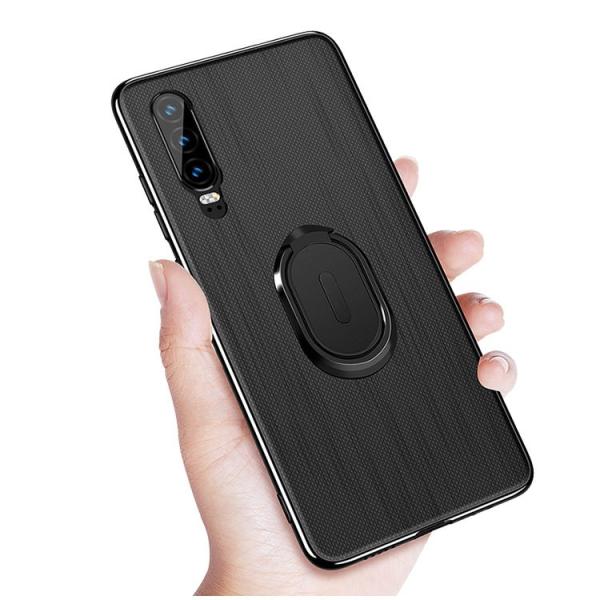 P30/P30 Pro ケース/カバー 片手持ち スマホリング付き 耐衝撃 TPU カバー P30/...