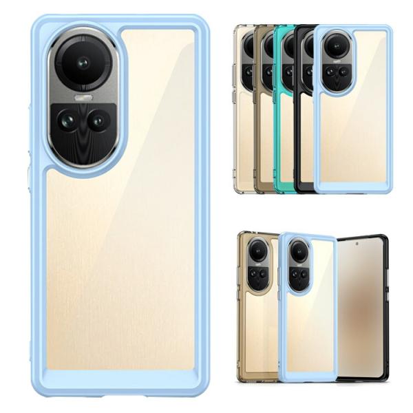 OPPO Reno10 Pro 5G 耐衝撃 ケース クリア カバー TPU+プラスチック 背面 透...