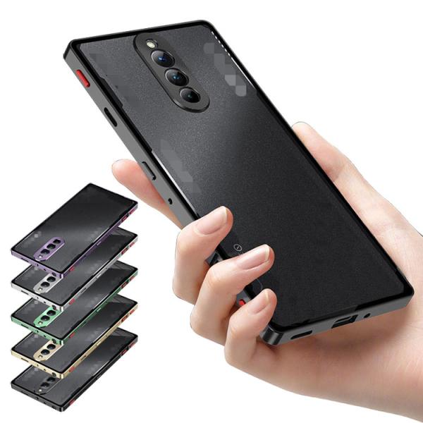 Nubia REDMAGIC 8S Pro バンパー アルミ ケース カバー TPU 金属+強化ガラ...