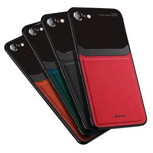 iPhone se ケース年モデル レザー調 片手持ちに便利なリング付き