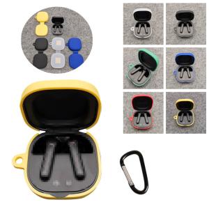 SOUNDPEATS TrueAir2 ケース カバー カラビナ付き シリコン シンプル 保護カバー サウンドピーツ トゥルーエアー2 おすすめ おしゃれ カバー 傷つき防止 ケ