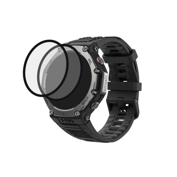 Amazfit T-Rex 3 液晶保護フィルム 2枚入り 全面保護 PMMA素材 傷防止 プロテク...