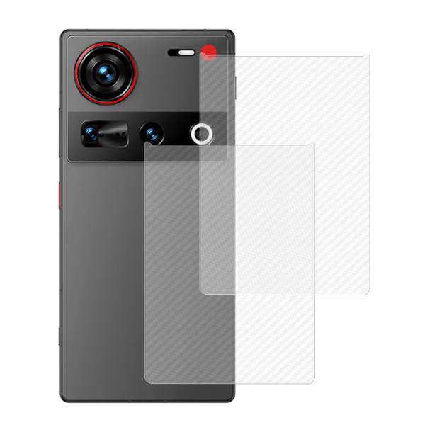 Nubia Z70/Z70S Ultra フィルム 背面保護フィルム カーボン調 半透明 2枚入り ...