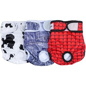 Avont 犬用マナーベルト 3枚 メス用 洗濯可 再利用可能