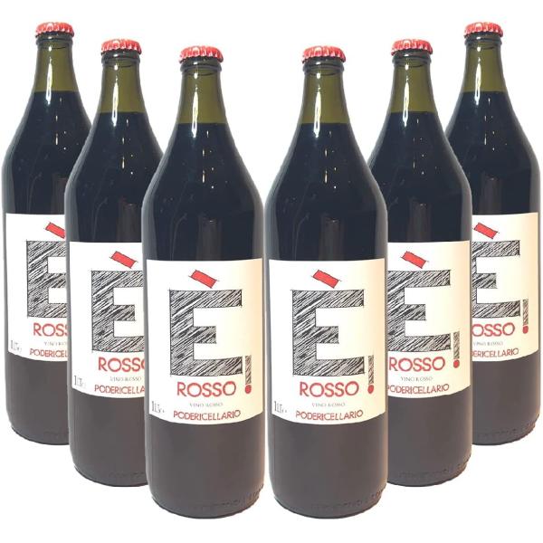 赤ワイン E&apos;ロッソ 1000ml ミディアムボディ イタリア産ピエモンテ州 バルベーラ ドルチェッ...