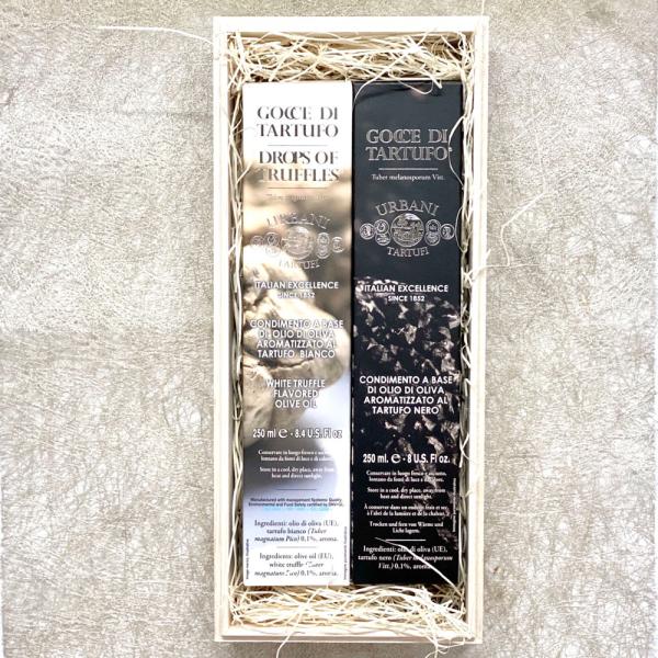 母の日 お中元 ギフト ウルバーニ 白トリュフオイル 黒トリュフオイル セット 各250ml 高級 ...