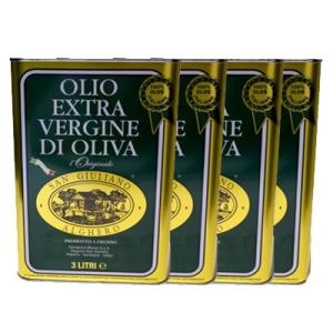 エキストラバージン オリーブオイル サンジュリアーノ 3L×4本 イタリア サルディーニャ州 送料無...