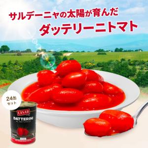 トマト缶 ダッテリーニ 1ケース 400g×24缶　 　イタリア