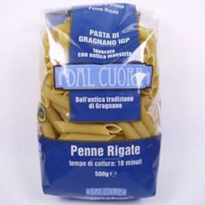 パスタ ショートパスタ ペンネリガーテ 500g ダル クオーレ イタリア産 爆買