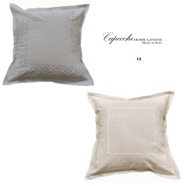 プレゼント クッションカバー Capecchi home linens made in Italy ...