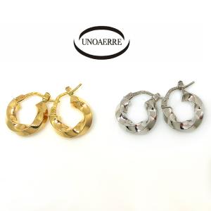 UNOAERRE（ウノアエレ） 750刻印 フープピアス ゴールド レディース