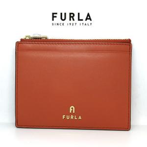 FURLA フルラ　ケース　カードケース　オレンジ FURLA（フルラ） カードケース CAMELIA S ZIPPED CARD CASE カメリア