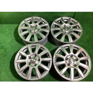 ZELERNA 15インチアルミホイール 15x6j+43 PCD114.3 5穴 a-2866 D0-4