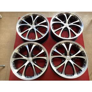 4本ホイール 単品 19インチ ウェッズ レオニス TE ブラック レッド 19