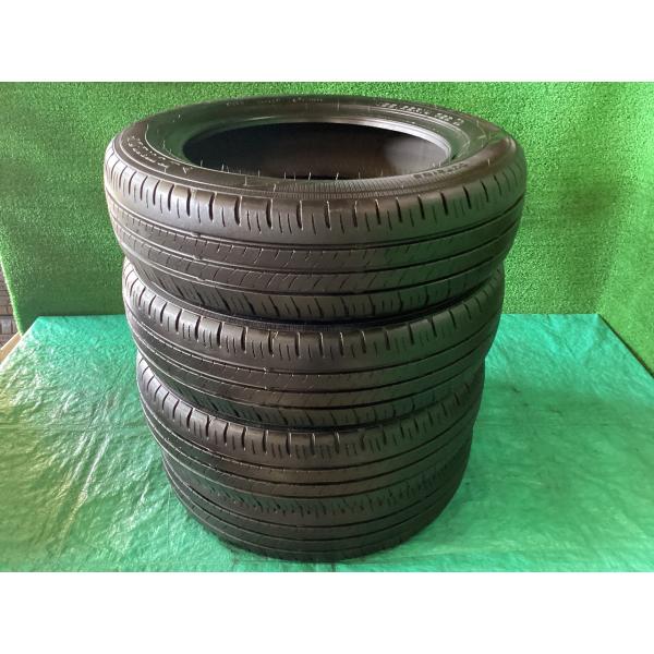 中古夏タイヤ　ダンロップ　155/65R14　75S　EC300+　19年製　a-3537　ND8-...