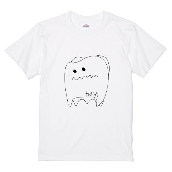 itaxes Tシャツ 【歯（tooth）】SUMIREデザイン