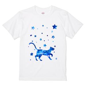 Tシャツ メンズ 半袖 ブランド ユニセックス 猫 宇宙猫 ねこ ネコ