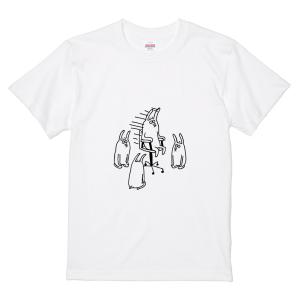 イタクシーズ Tシャツ [ ウサギがやってきた ] オワリ [メンズ]｜itaxes