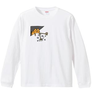 イタクシーズ ロングTシャツ [ トラの布団叩き ] オワリ [メンズ]｜itaxes