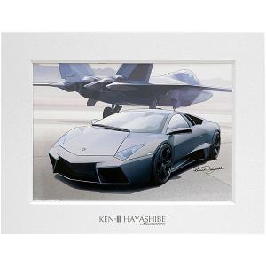 Lamborghini（ランボルギーニ） Countachイラストレーション by 林部