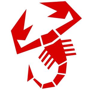 全3色アバルト(スコーピオン)切り抜きステッカ...の詳細画像1