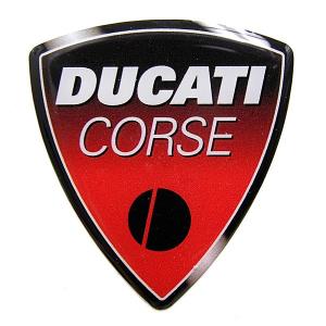 ドゥカティ純正 DUCATI CORSE 3Dステッカー　15049｜itazatsu