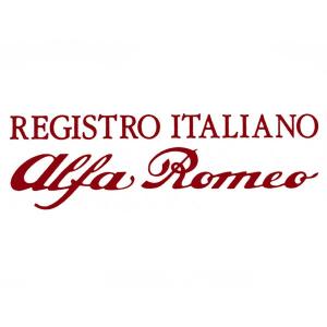 REGISTRO ITALIANO Alfa Romeo ロゴステッカー(切文字タイプ)　15829