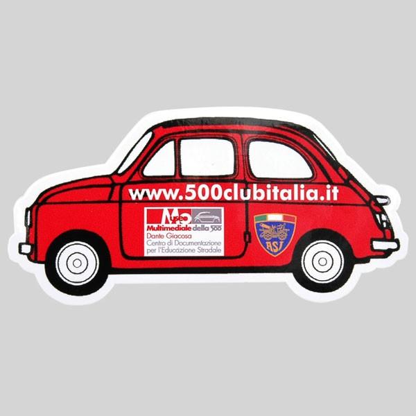フィアット FIAT 500 CLUB ITALIAステッカー(車型)　16892