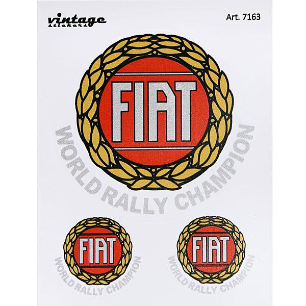 フィアット World Rally Championヴィンテージタイプステッカーセット　19047