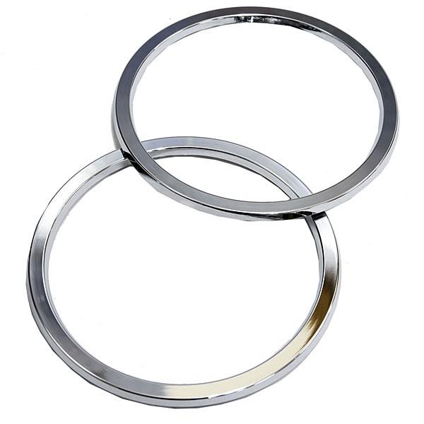 フィアット純正 500クロームスピーカーリングセット(アッパー)　19368