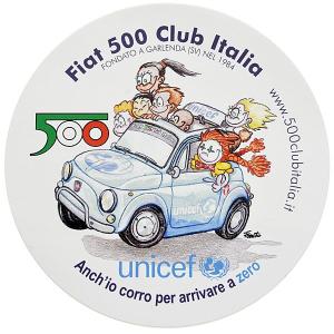 フィアット FIAT 500 CLUB ITALIA-unicefステッカー　19477