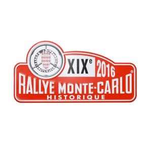 Rally Monte Carlo Historique 2016オフィシャルメタルプレート(Small)　19776｜itazatsu