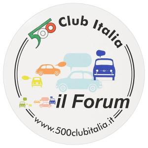 フィアット FIAT 500 CLUB ITALIAステッカー-il Form-　20524