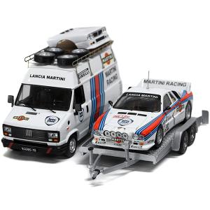 1/43 ランチア純正 037 Rally&MARTINI RACINGトランスポーターミニチュアモデル　21631｜itazatsu